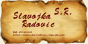 Slavojka Radović vizit kartica